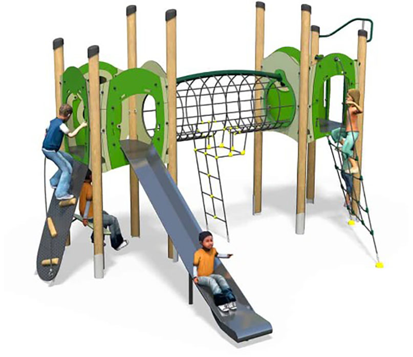 image of a timber swing