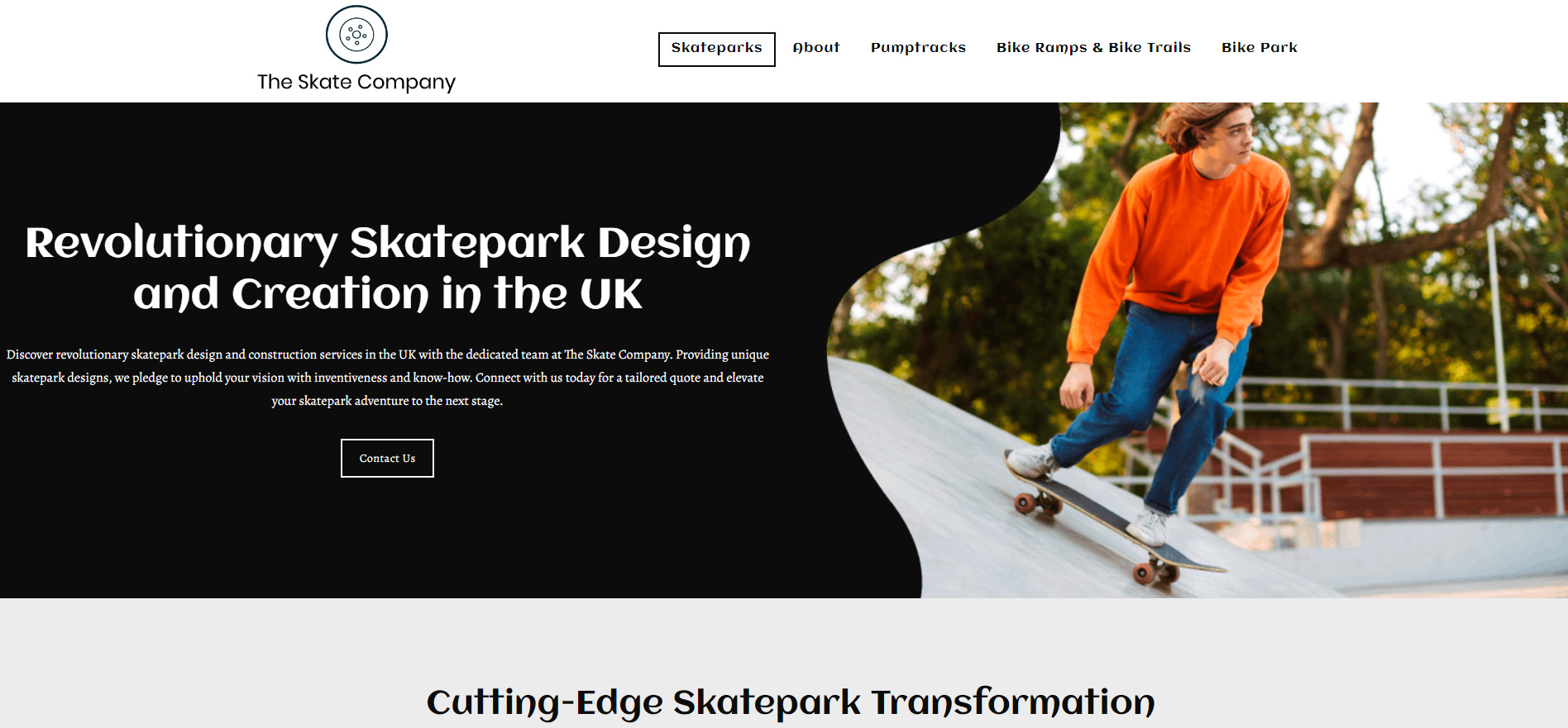 skate company website image